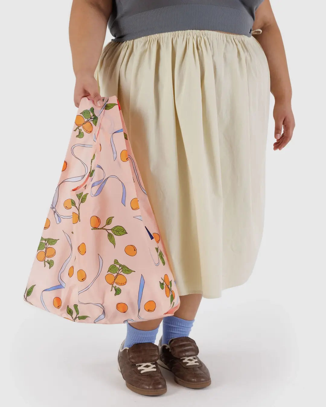Standard Baggu - Apricots & Ribbons (Salmon Pink)