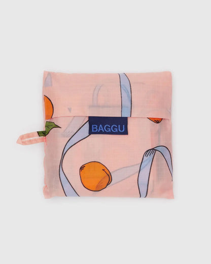 Standard Baggu - Apricots & Ribbons (Salmon Pink)
