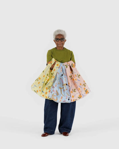 Standard Baggu - Apricot & Ribbons (Yellow)