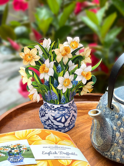 Mini English Daffodil Pop-Up Card