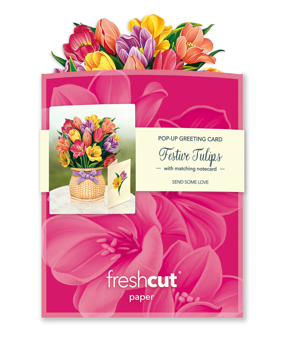 Mini Festive Tulips Pop-Up Card