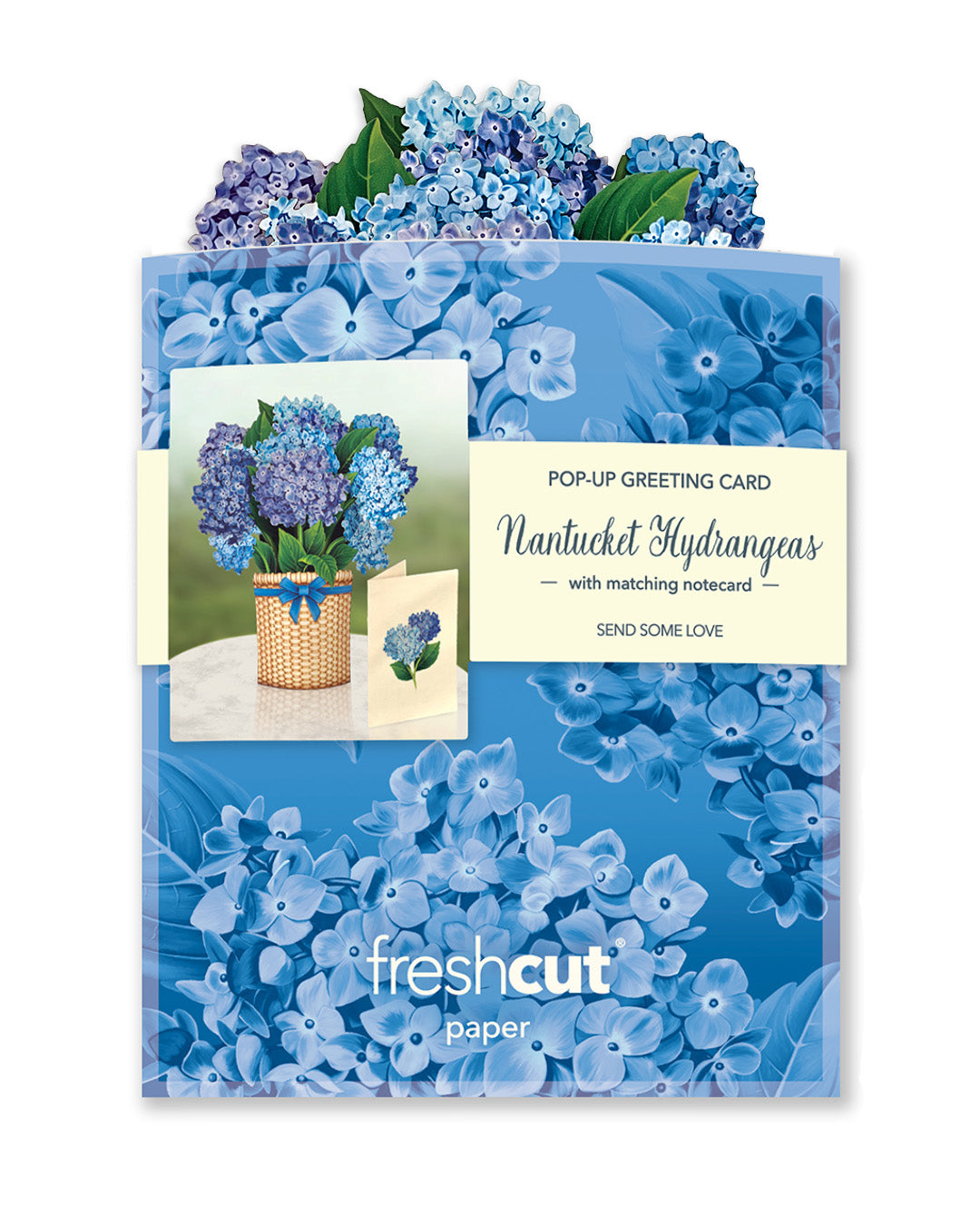 Mini Nantucket Hydrangea Pop-Up Card