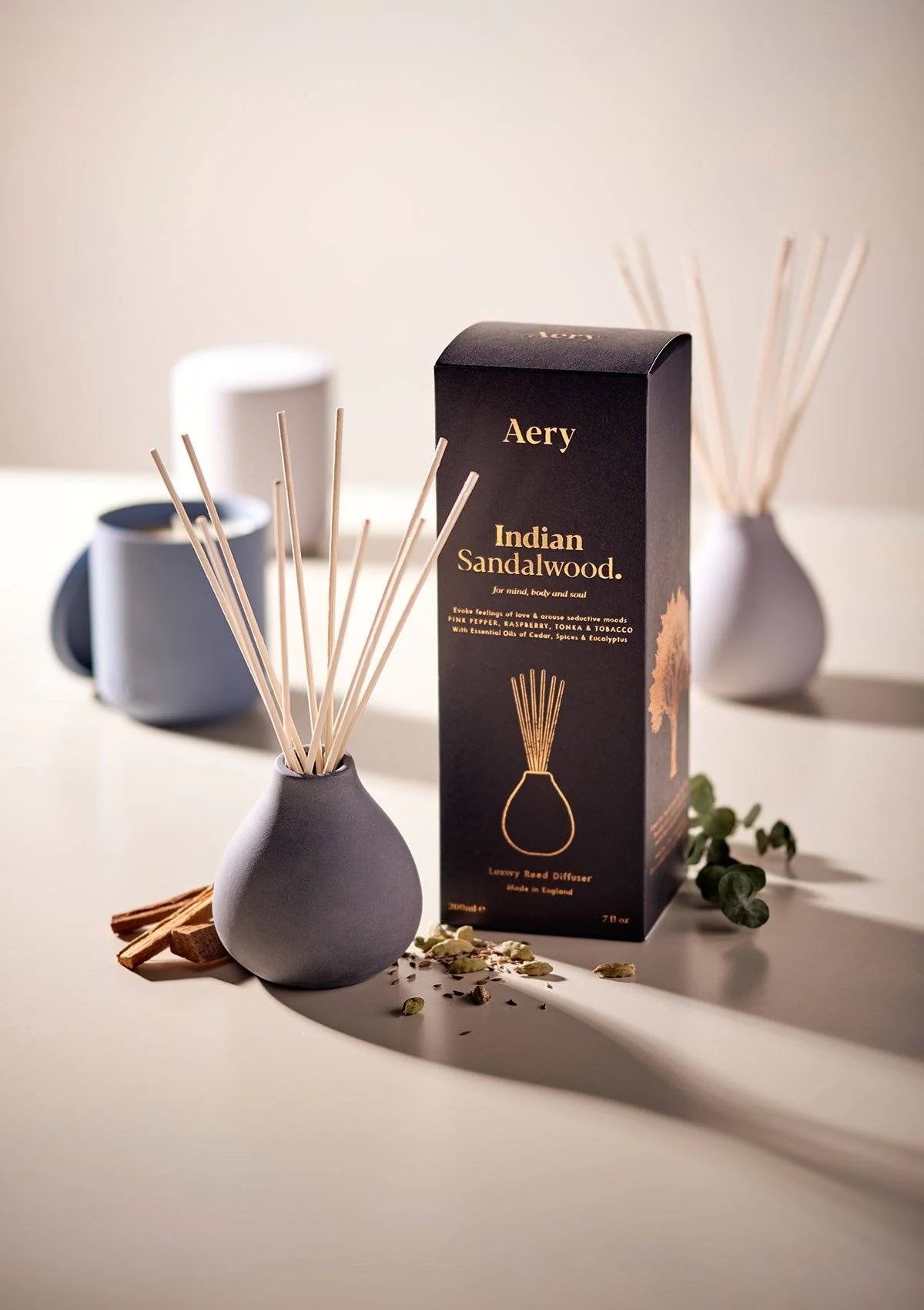 Indian Sandalwood Reed Diffuser - Pepper Raspberry and Tonka