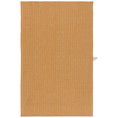 Ochre Stripe Linen and Cotton Dishtowel