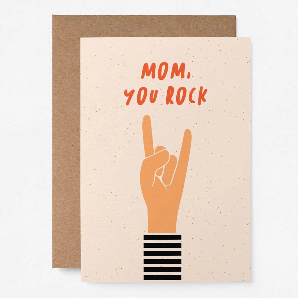 Mom You Rock Card