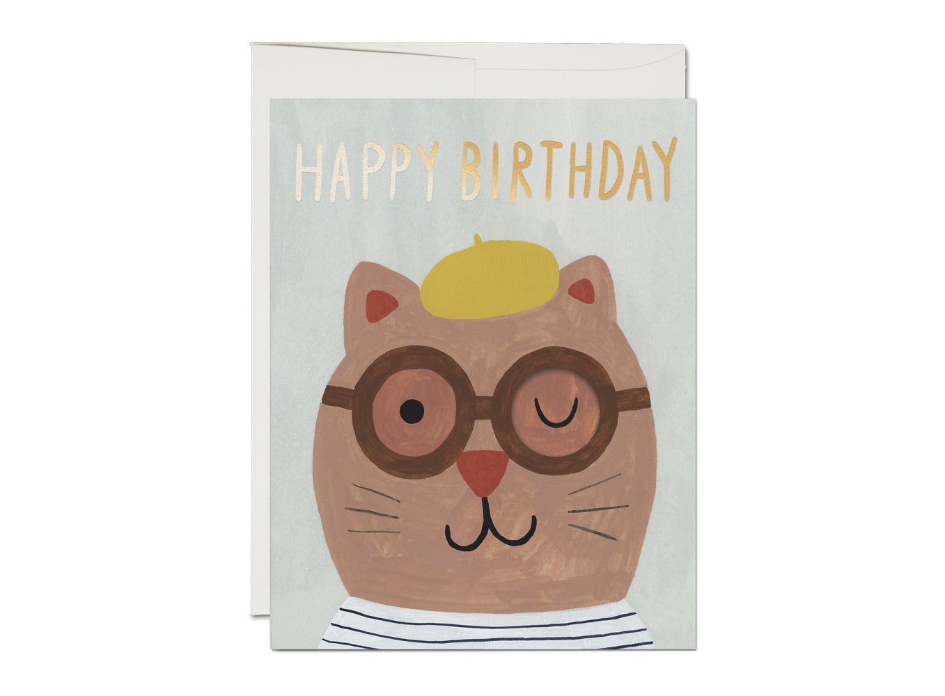 Lots Of Cats French Fold Foil Birthday Card