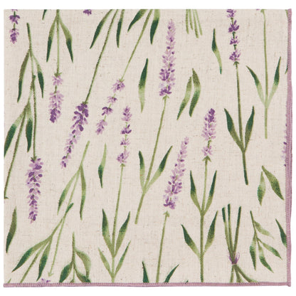 Lavender Printed Napkins Set of 4