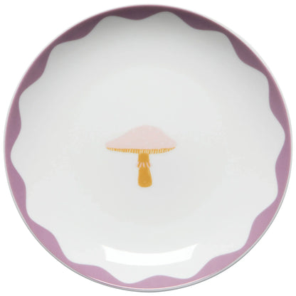 Mushroom Gems Appie Plates Set of 4