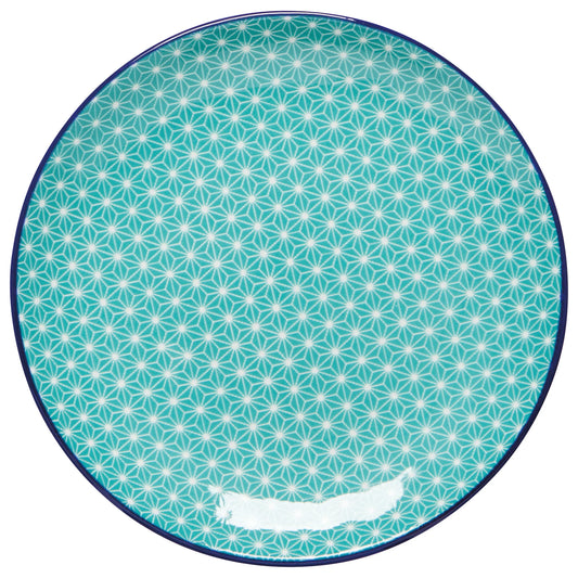 Aqua Stars Appetizer Plate 6"