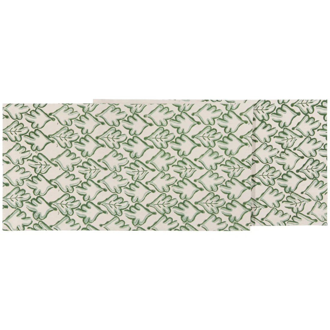 Hedge Block Print Table Runner