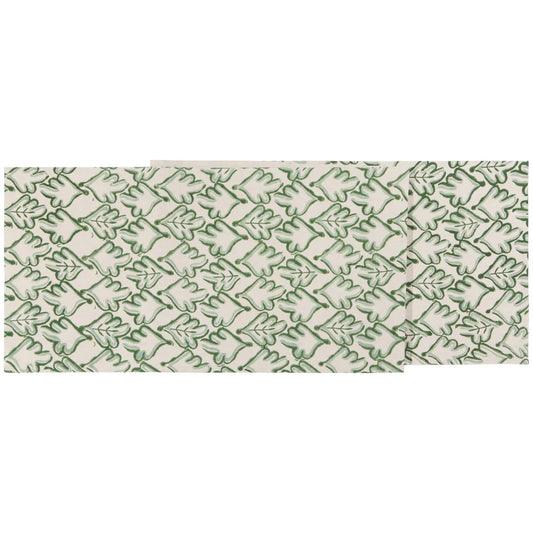 Hedge Block Print Table Runner