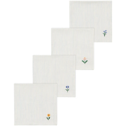 Hand Picked Printed Napkins Set of 4 Assorted
