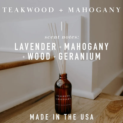 Teakwood And Mahogany Reed Diffuser