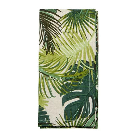 Palm Leaf Napkin S4 Green