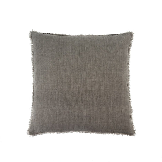 Lina Linen Pillow Cushion Warm Grey