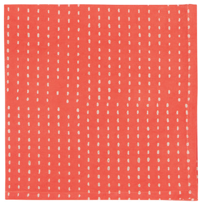 Block Print Gather Napkin Set of 4