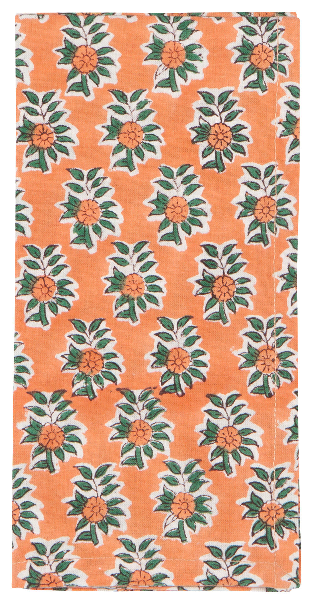 Block Print Gather Napkin Set of 4
