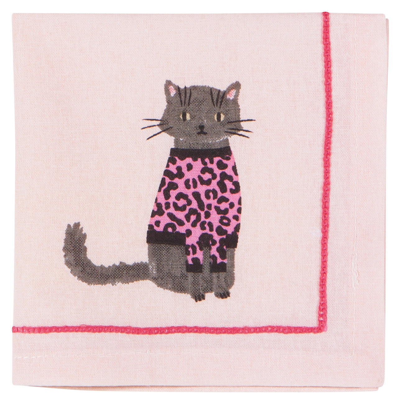 Cocktail Feline Fine Napkin Set Of 4