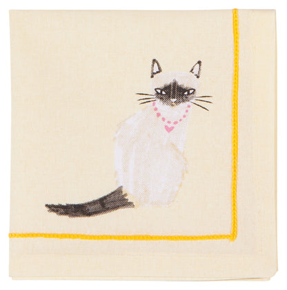 Cocktail Feline Fine Napkin Set Of 4