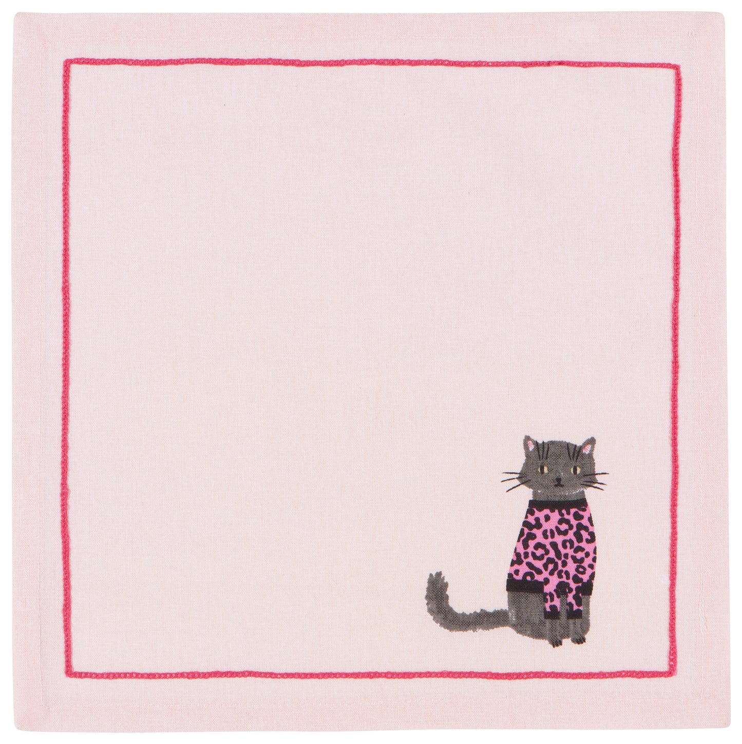 Cocktail Feline Fine Napkin Set Of 4