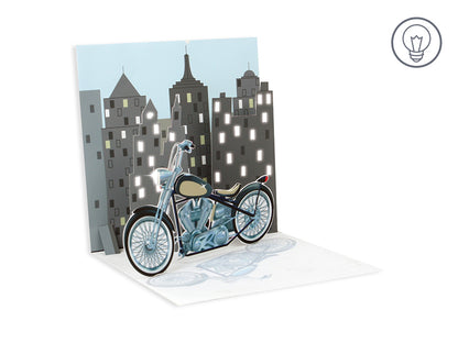 Pop Up City Motorcycle Card