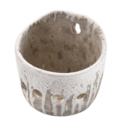 Terra-Cotta Orchid Wall Planter Distress