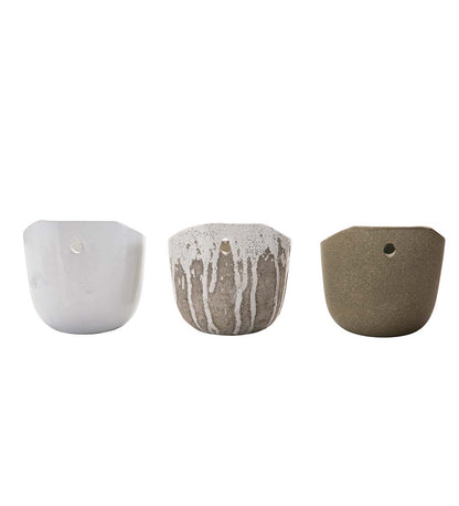 Terra-Cotta Orchid Wall Planter Distress