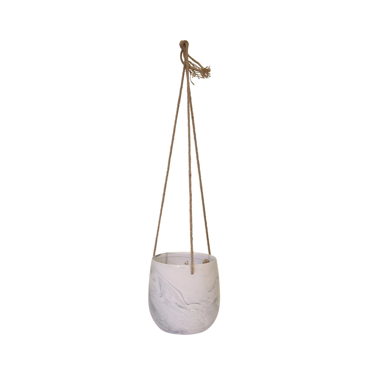 Hanging Gray Marble Planter