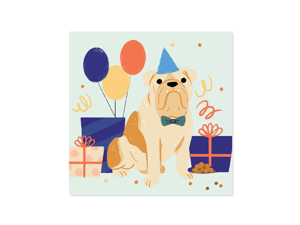 Pop Up Woof Party Happy Birthday Card
