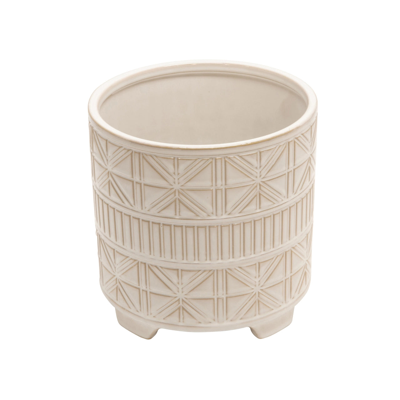 Abstract Footed Planter