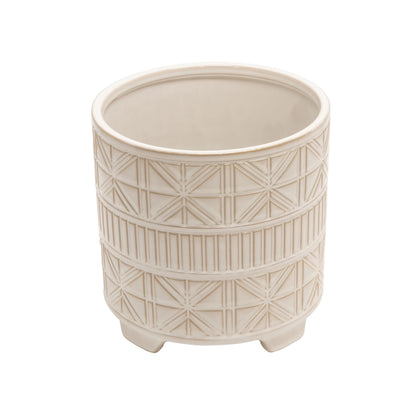 Abstract Footed Planter