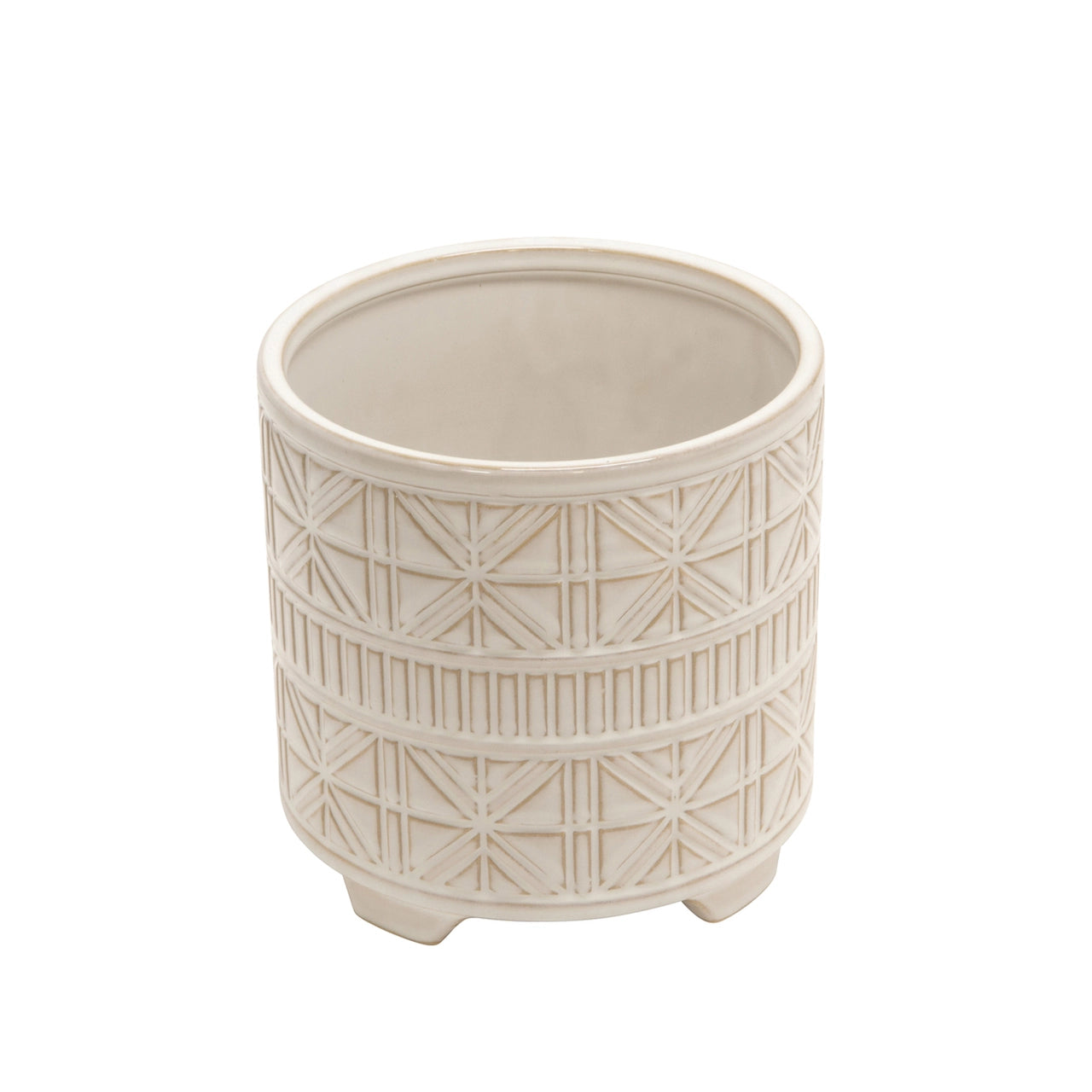 Abstract Footed Planter