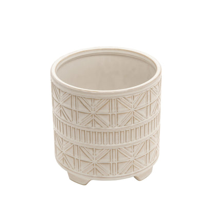 Abstract Footed Planter