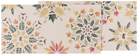 Fall Foliage Table Runner 72"