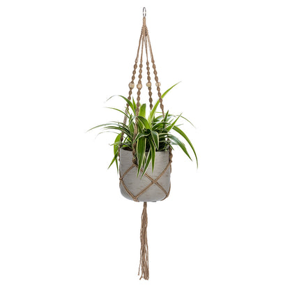 Macrame Planter Hanger with Tail 42" L (Jute)