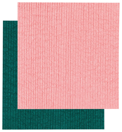 Swedish Dishcloth Evergreen Blossom, Set of 2