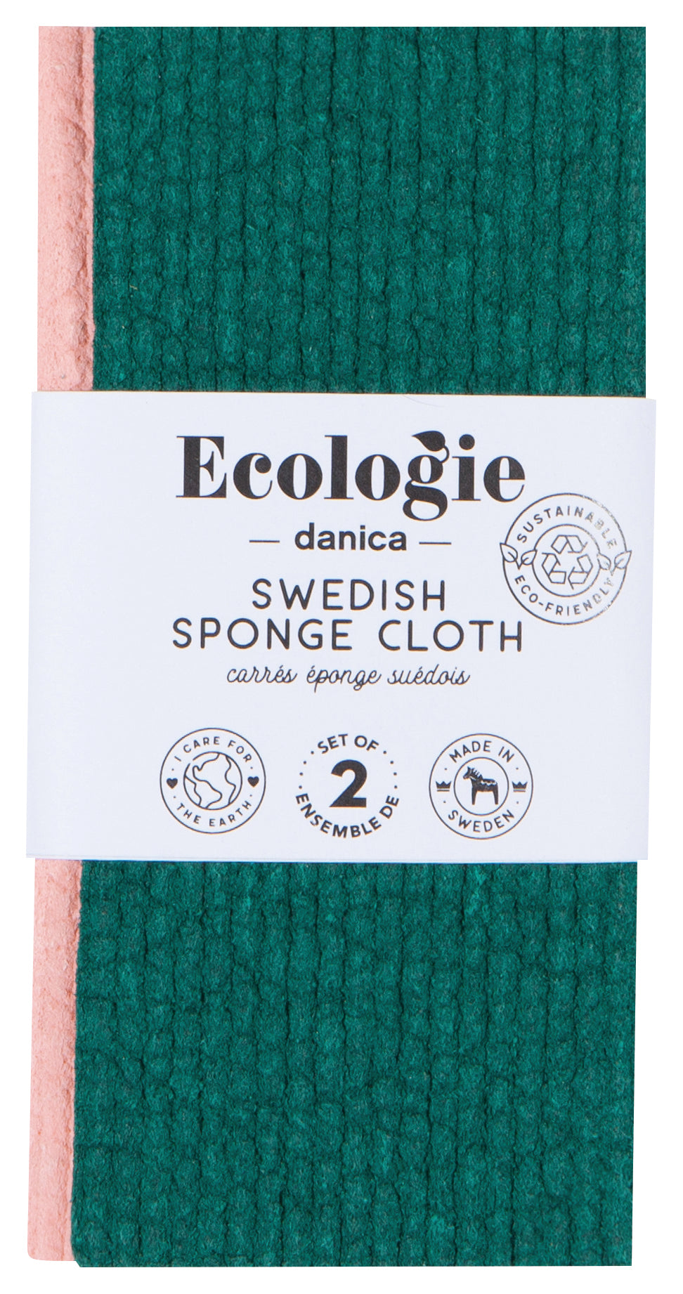 Swedish Dishcloth Evergreen Blossom, Set of 2