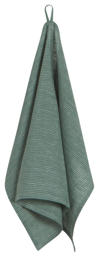 Linen Heirloom Jade Tea Towel