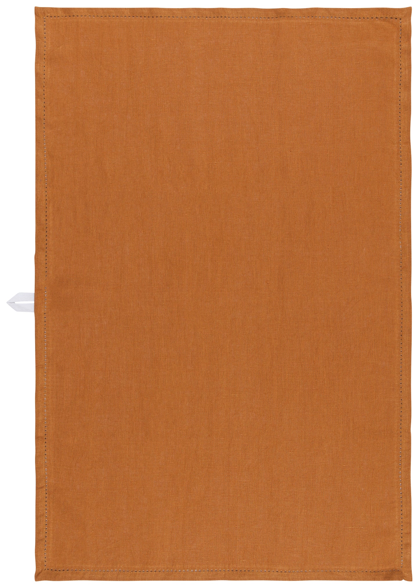 Linen Hemstitch Amber Tea Towel