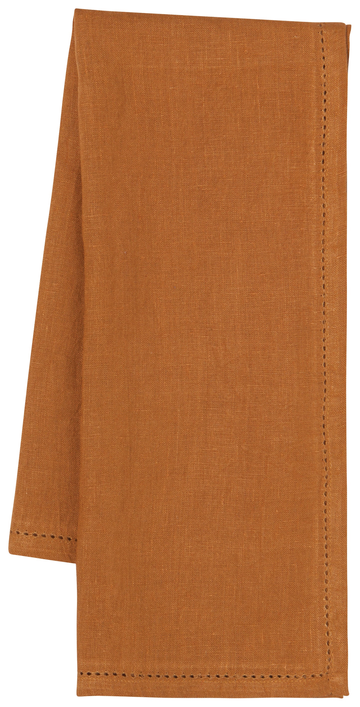 Linen Hemstitch Amber Tea Towel