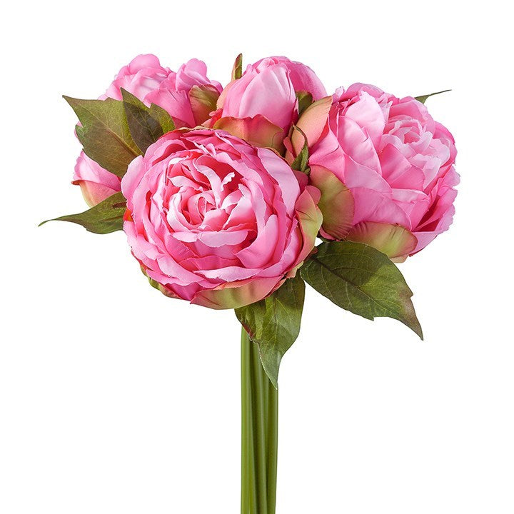 Blushing Peony 5 Bloom Bouquet Pink
