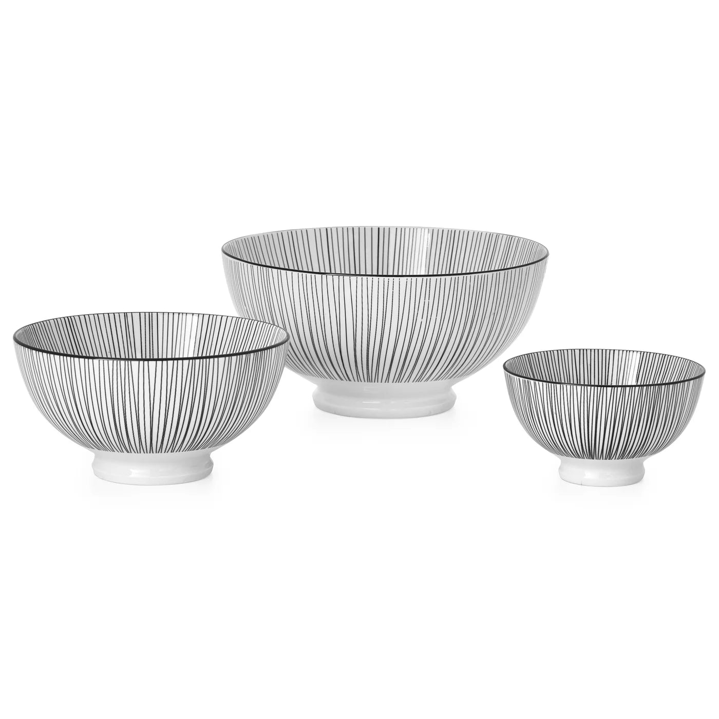 Kiri 8" Large Bowl Black Line
