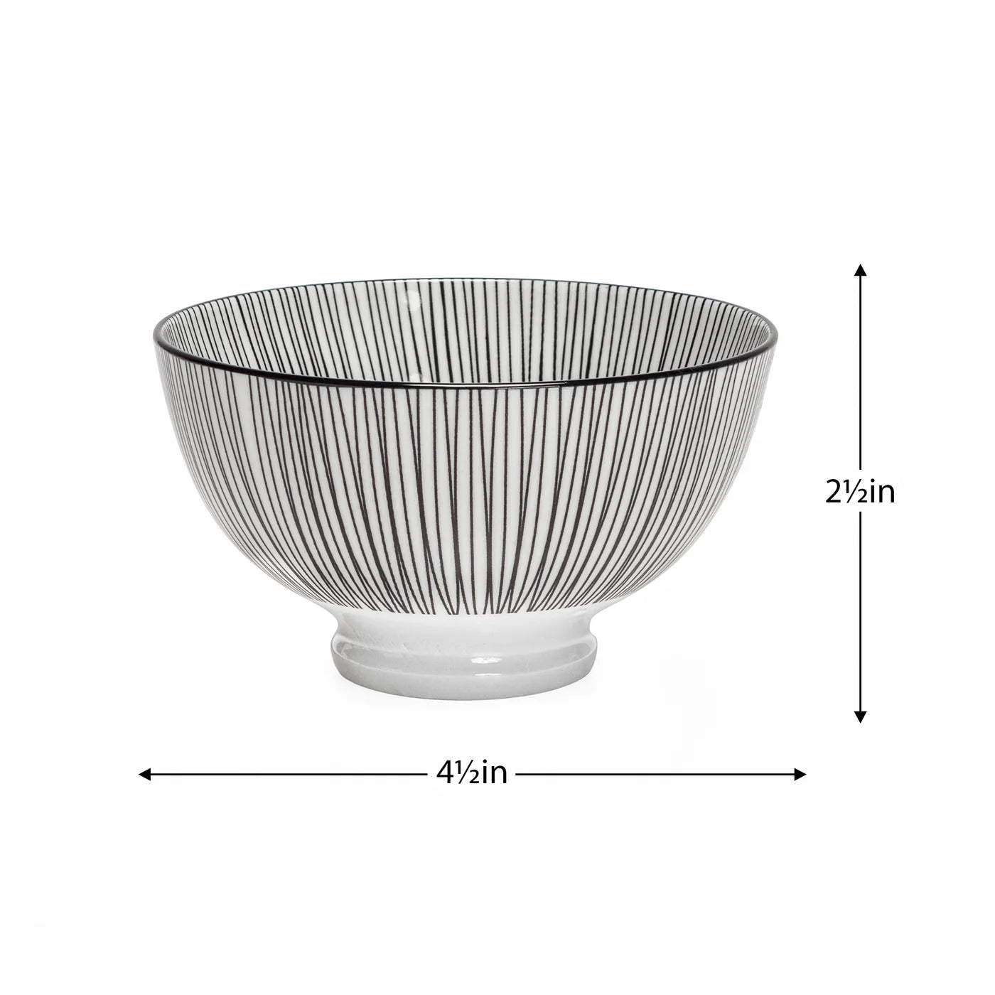 Kiri 4.5" Small Bowl Black Line