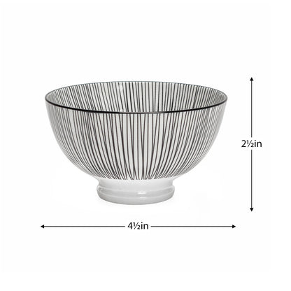 Kiri 4.5" Small Bowl Black Line