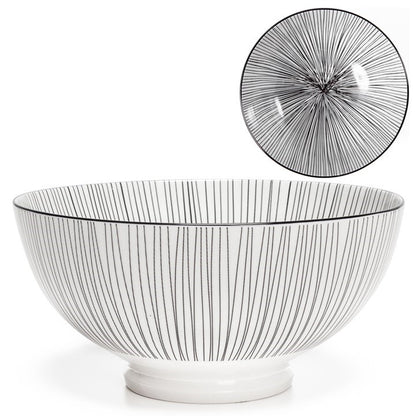 Kiri 8" Large Bowl Black Line