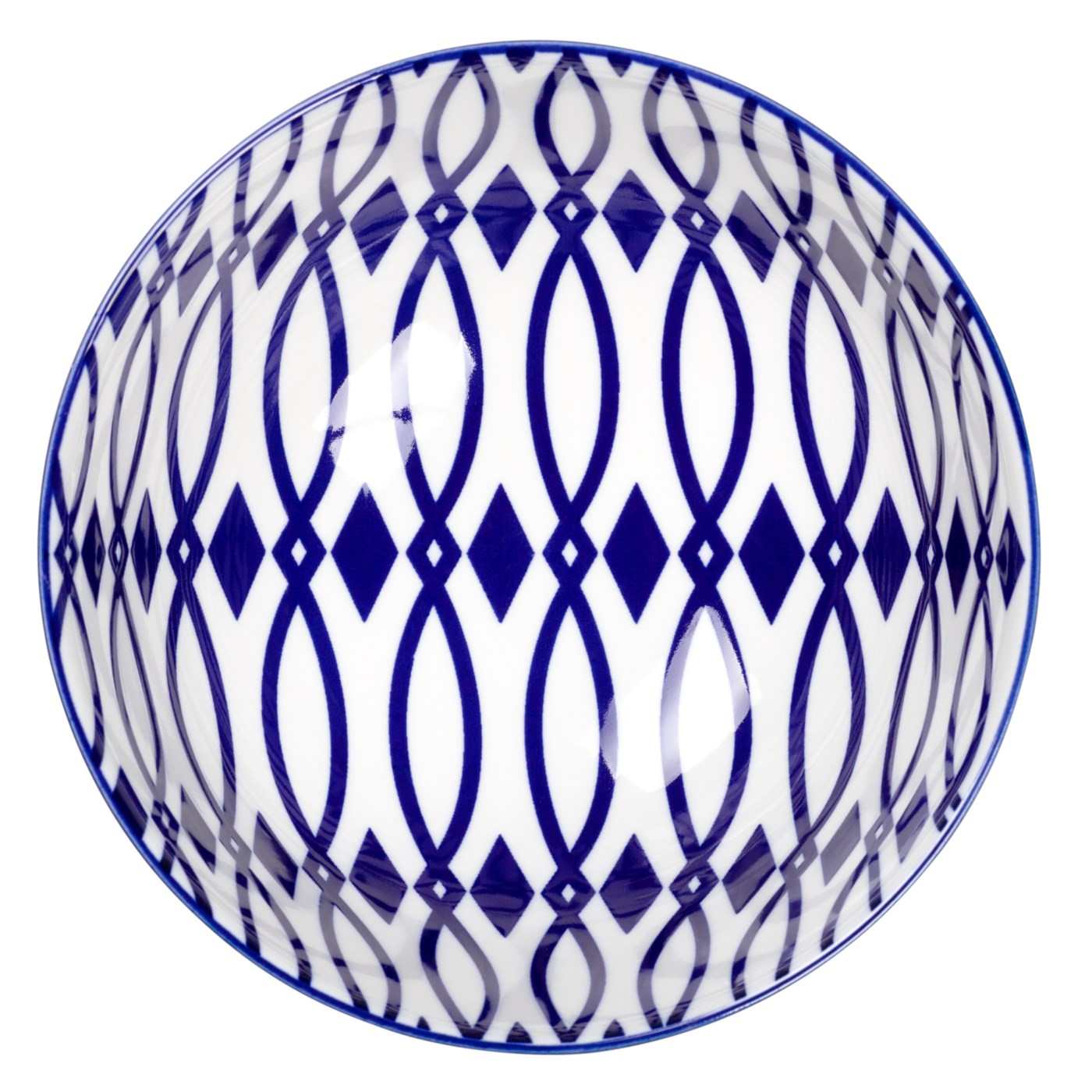 Kiri 4.5" Small Bowl Blue Lattice
