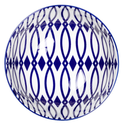 Kiri 4.5" Small Bowl Blue Lattice