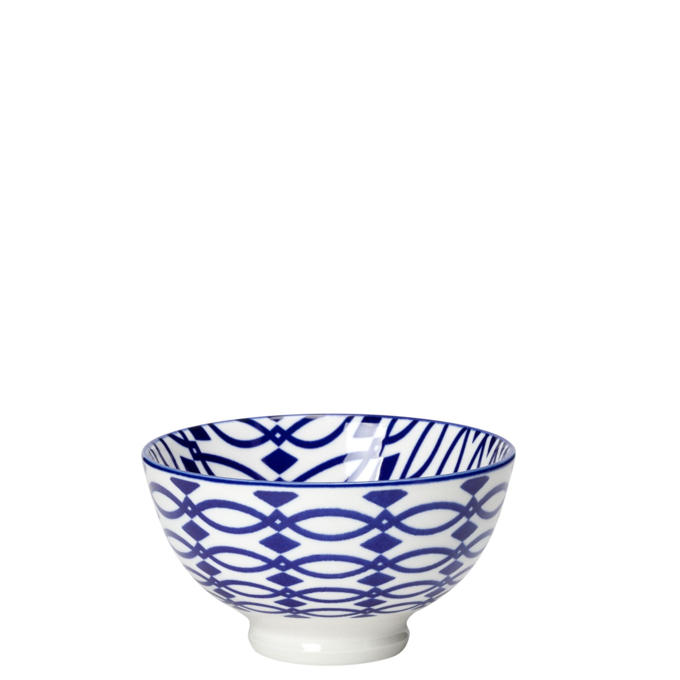 Kiri 4.5" Small Bowl Blue Lattice