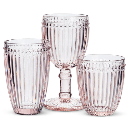 Dot & Panel Tumbler Pink 4"H 10oz