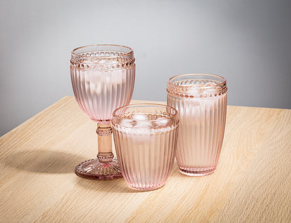 Dot & Panel Tumbler Pink 4"H 10oz